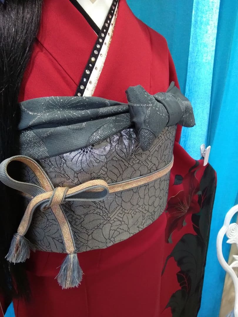 振袖フルセット、正絹振袖、成人式、重ね衿、帯揚げ帯締め、西陣袋帯、襦袢