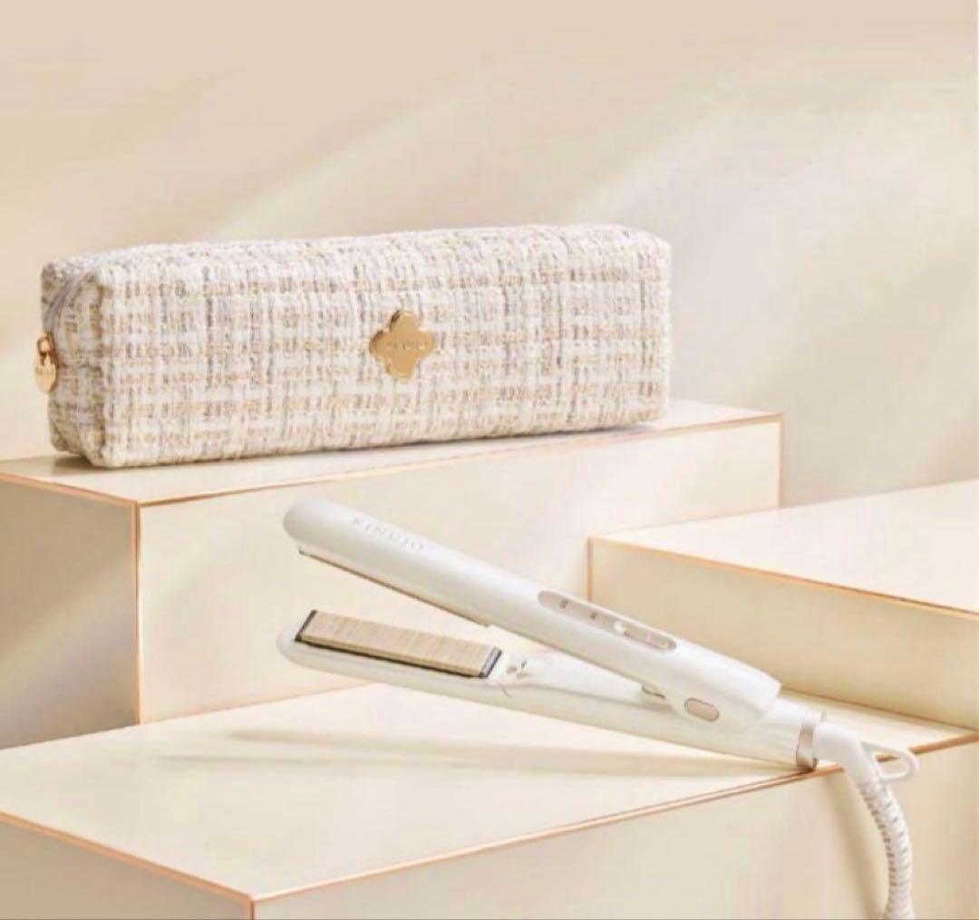 【新品未使用】KINUJO シルクプレート ヘアアイロン　ホワイト KM001