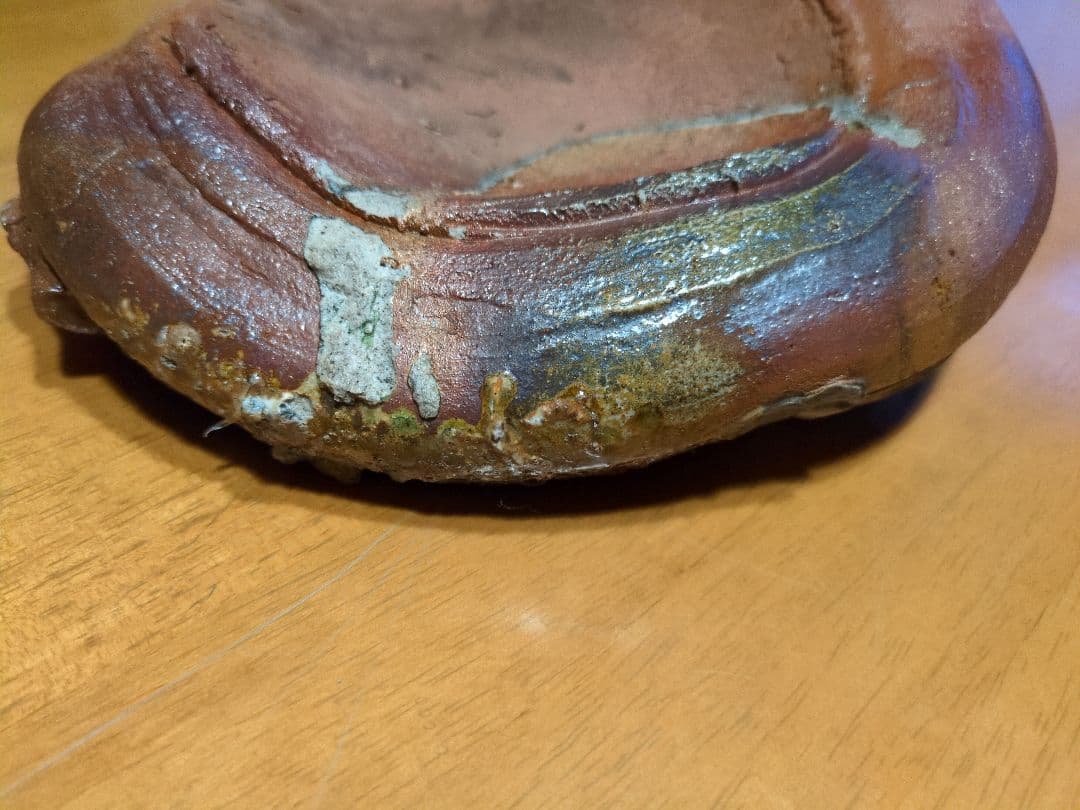 古備前 「ヒョウゲたる手付鉢 」 〔オブジェ〕