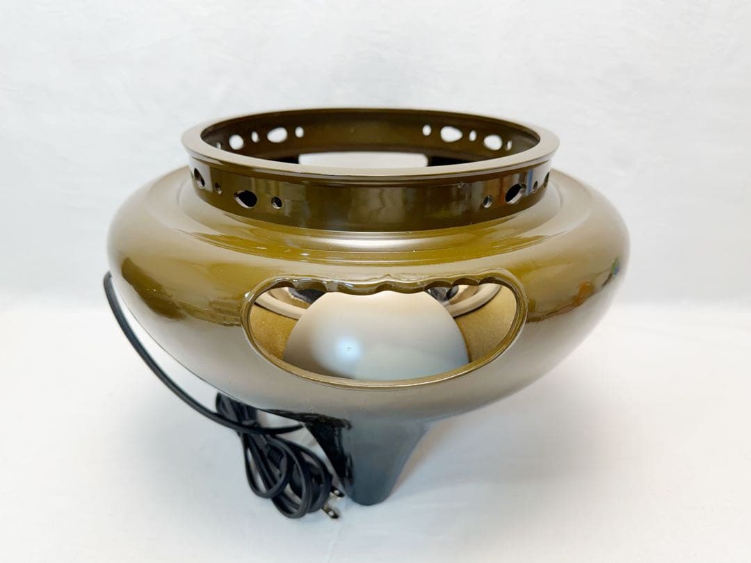 未使用 茶道具 野々田合金製 朝鮮風炉型電熱器 コントローラー式 風炉釜前瓦敷板