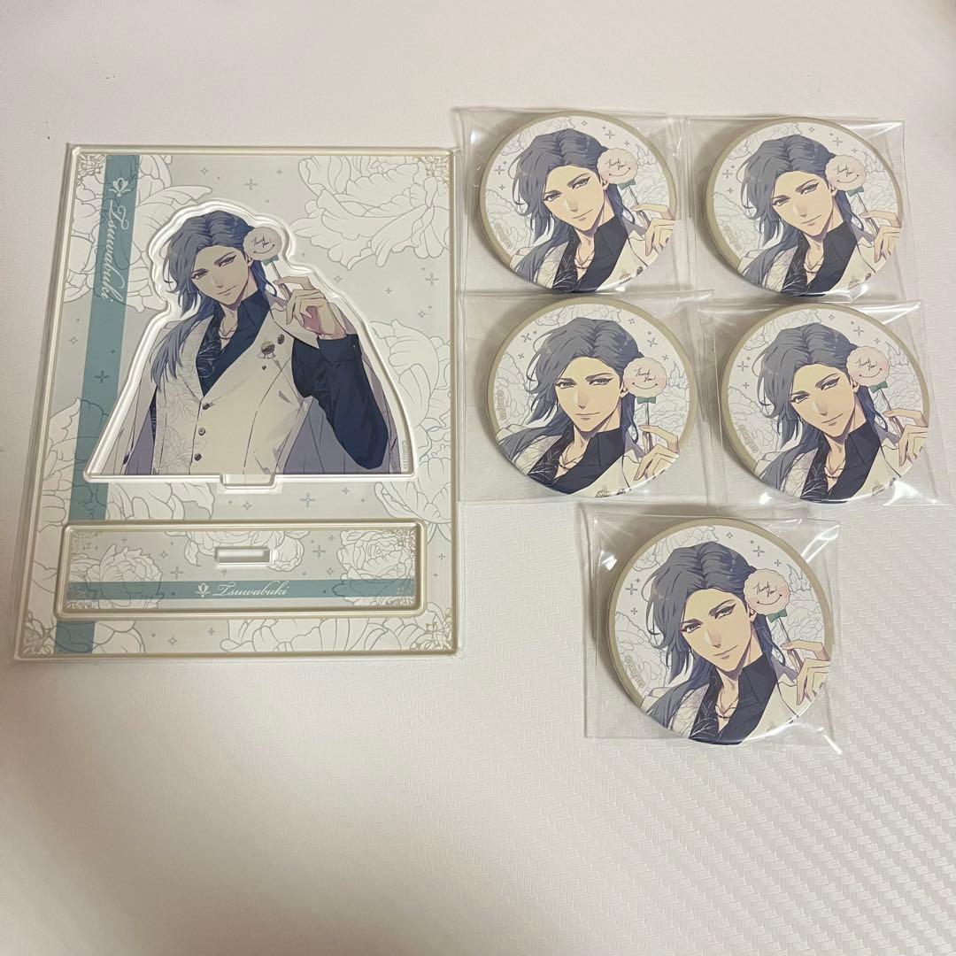 (5) 泡沫のユークロニア 石蕗 缶バッジ アクリルスタンド6点セット