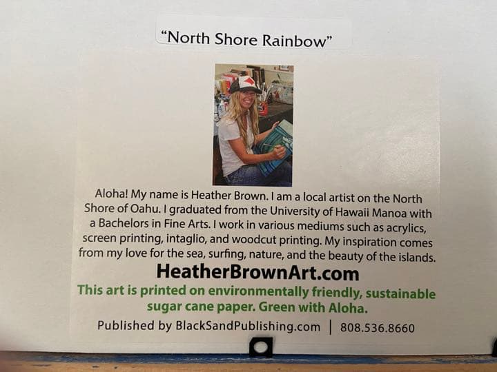 ビーチの絵　ヘザーブラウン