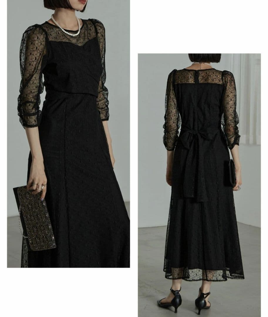 【希少】エトル カシュクールデザインフレアドレス ワンピース