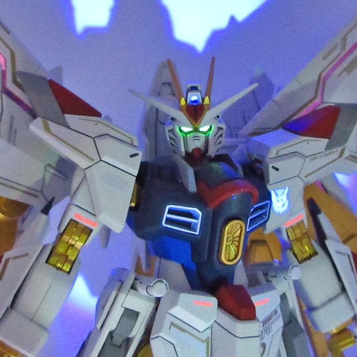 ＨＧ　マイティーストライクフリーダム　ガンダム　完成品　塗装　プラモデル