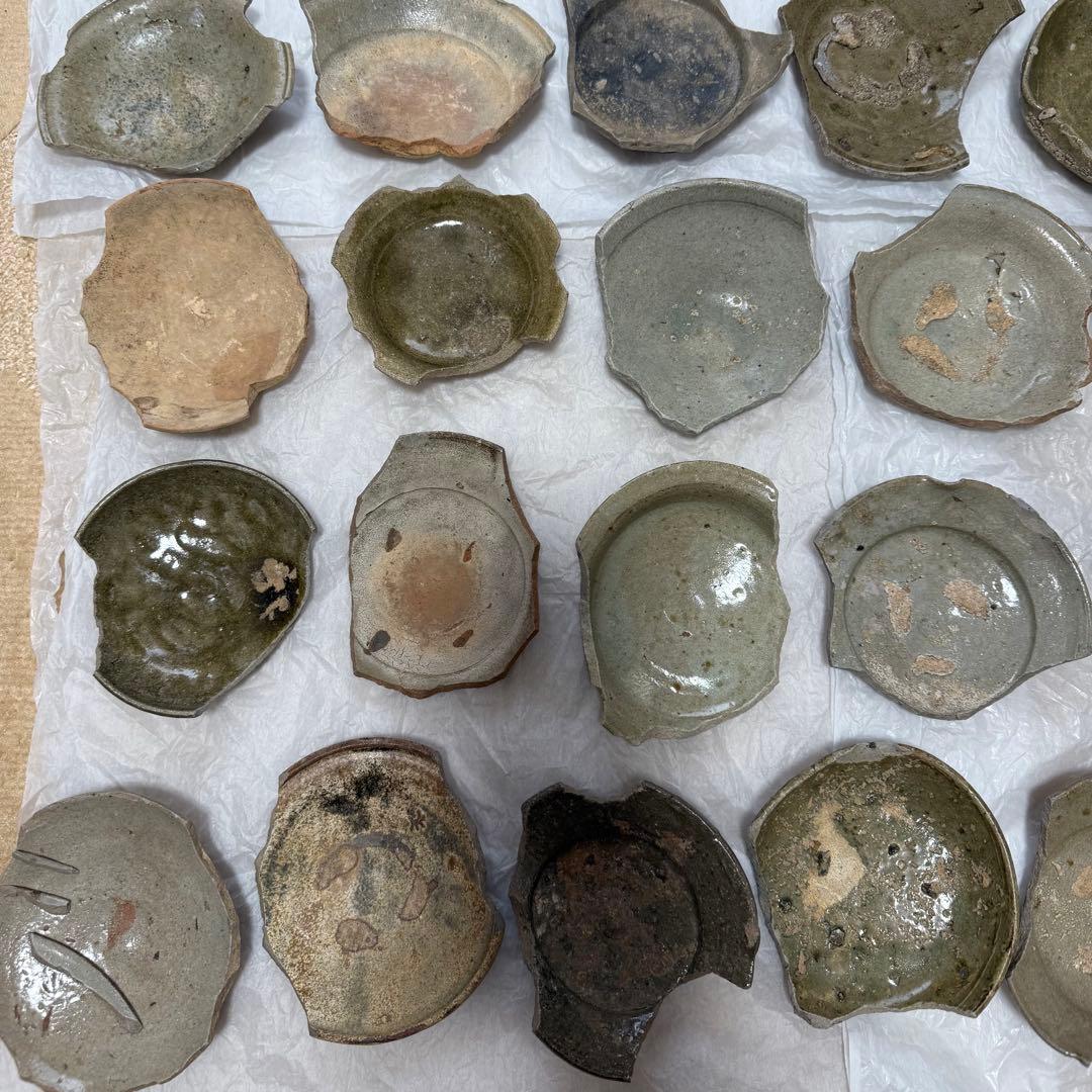 古唐津 陶片46点 原明窯 山瀬窯 小森谷窯 阿房谷窯 錆谷窯など まとめ売り