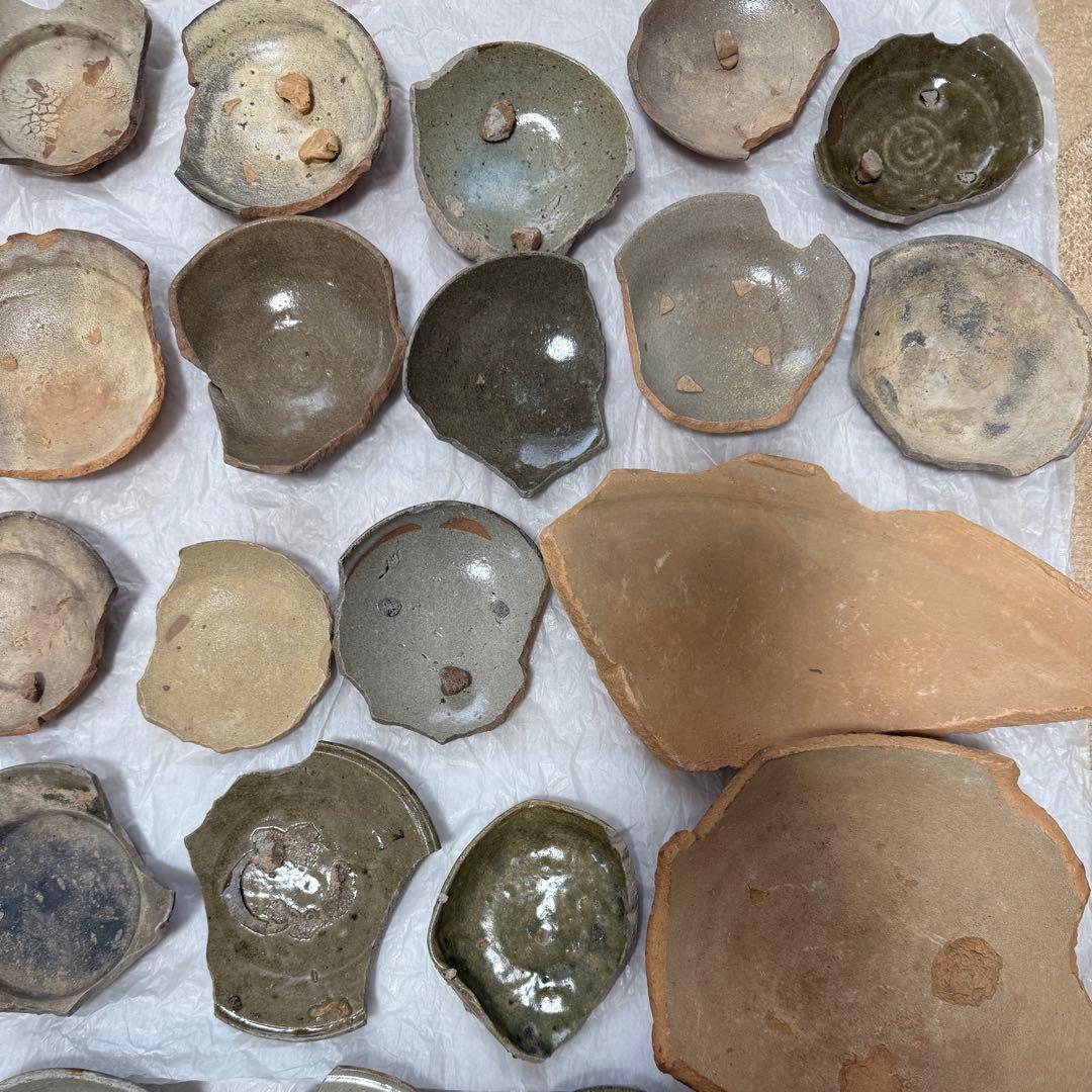 古唐津 陶片46点 原明窯 山瀬窯 小森谷窯 阿房谷窯 錆谷窯など まとめ売り