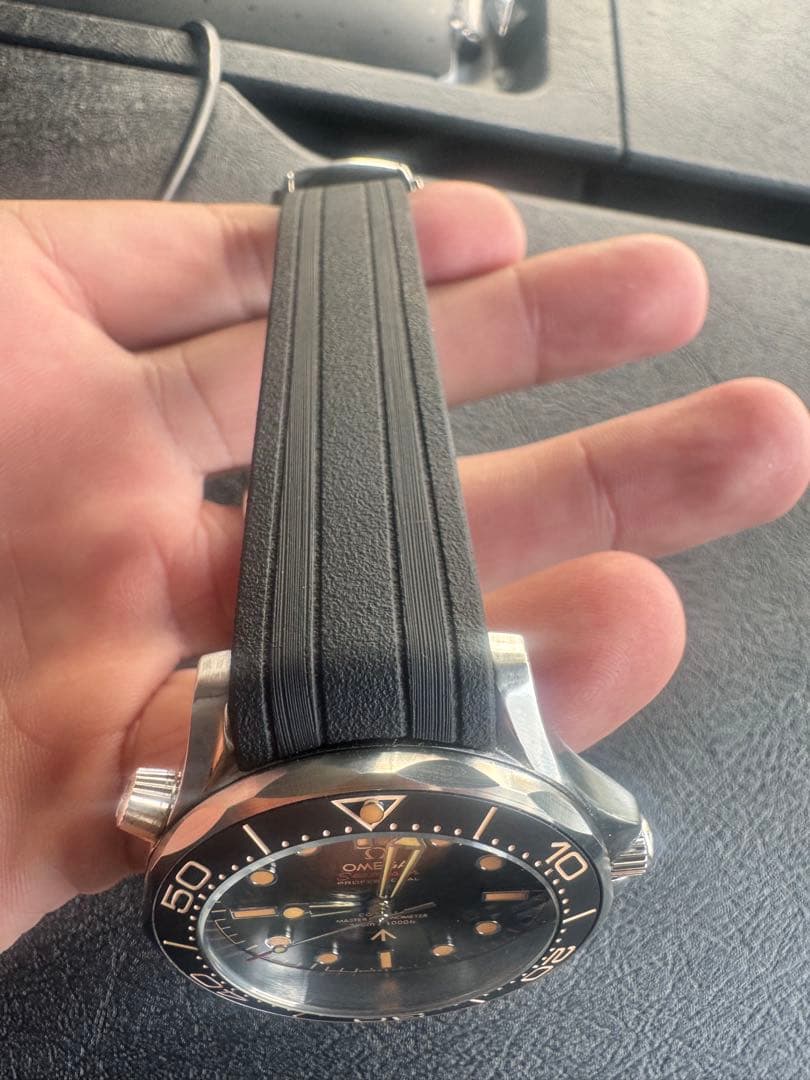 OMEGA ダイバーズウォッチ ブラックラバー社外品　おまけで本体付けます