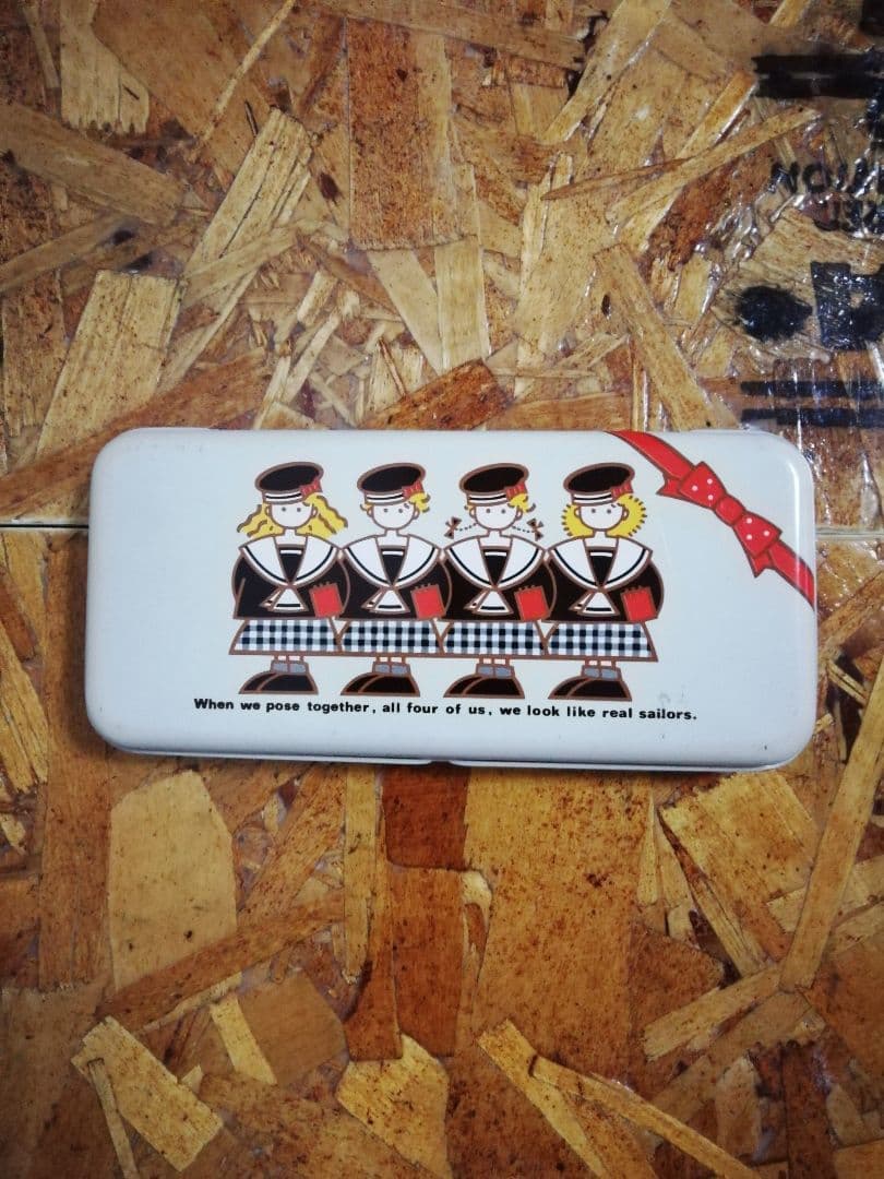 昭和レトロ　marine flapper マリンフラッパー　缶ペンケース　レア