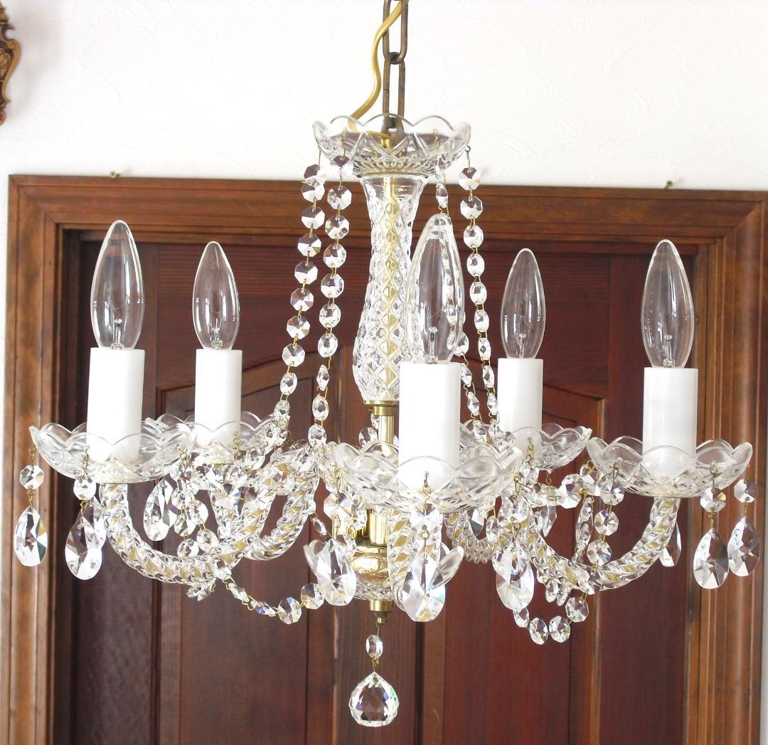 JOSEF WRANOVSKY☆ボヘミアンクリスタルシャンデリア☆引掛シーリング