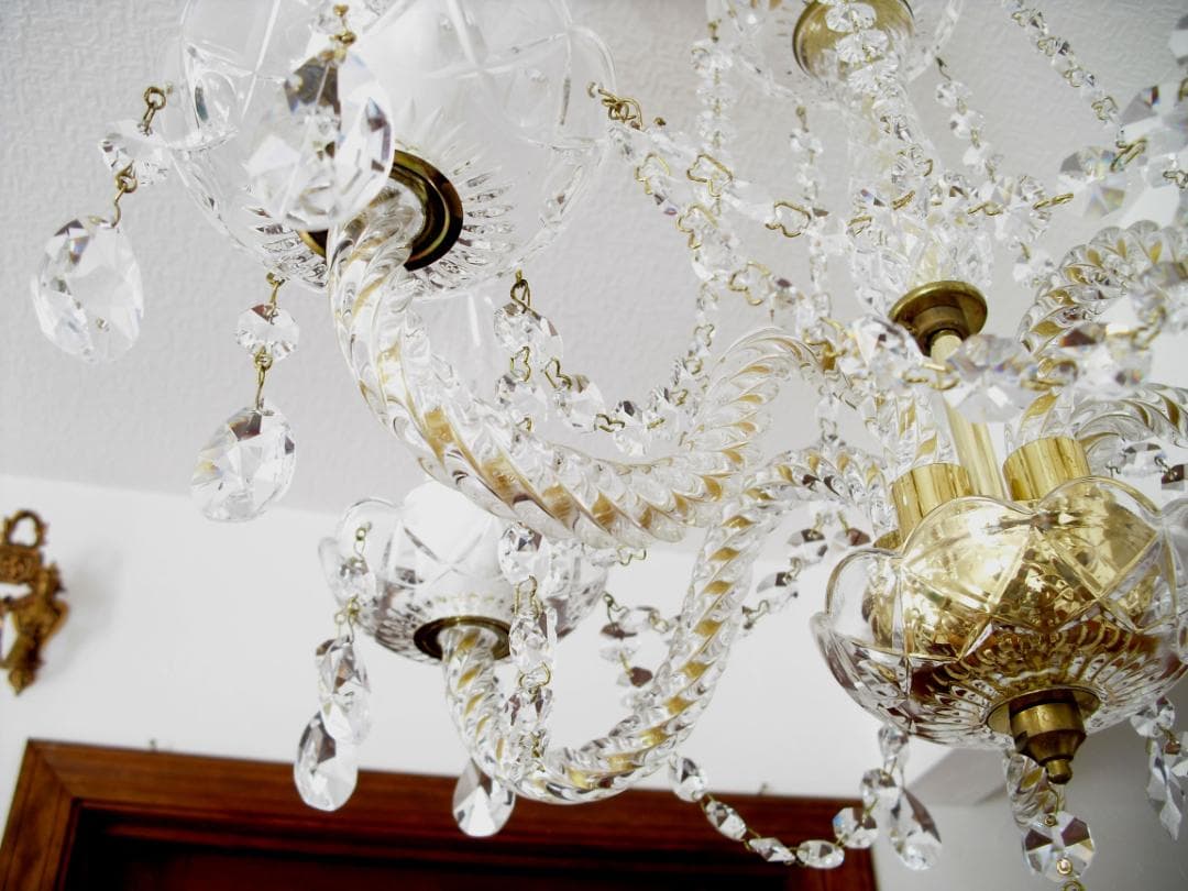 JOSEF WRANOVSKY☆ボヘミアンクリスタルシャンデリア☆引掛シーリング