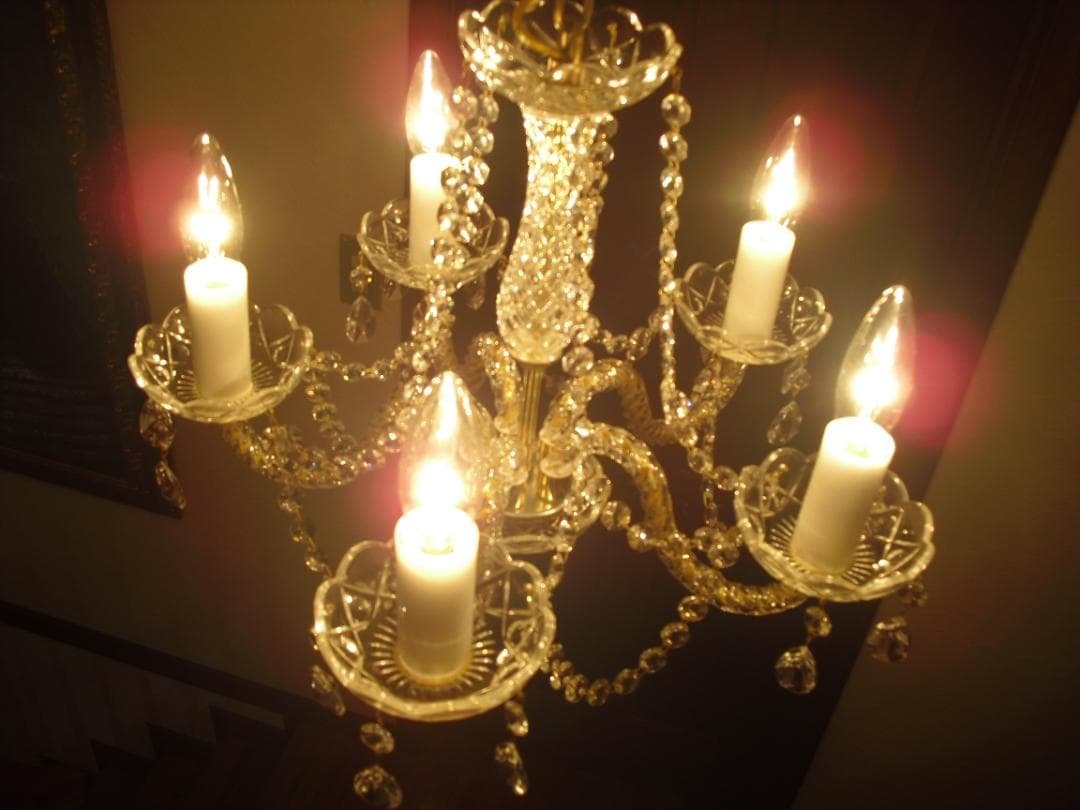 JOSEF WRANOVSKY☆ボヘミアンクリスタルシャンデリア☆引掛シーリング