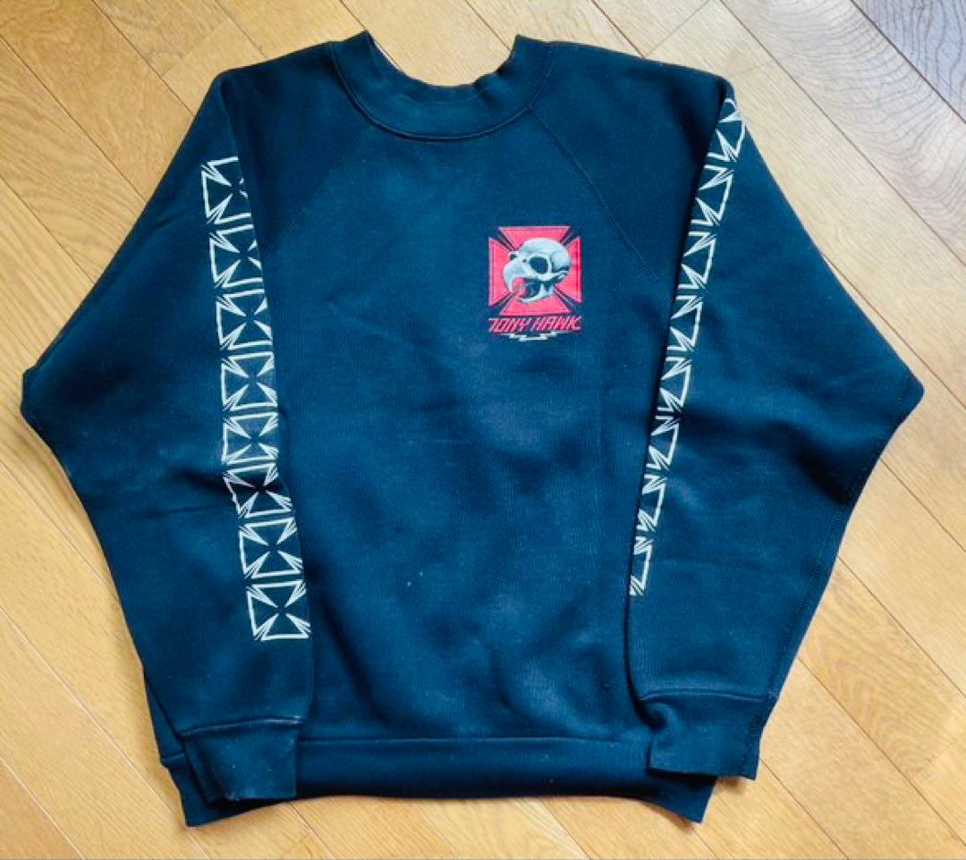 ⚫︎ともぞう⚫︎TONY HAWK スカルプリント スウェット