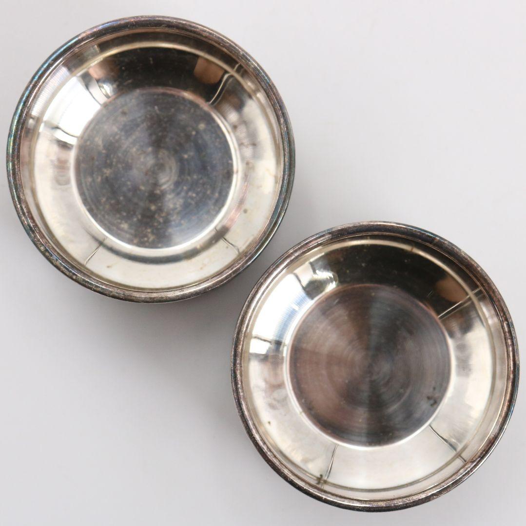 金城向田製 七宝焼 唐草文銀盃 純銀刻印 約72g　M829　N1