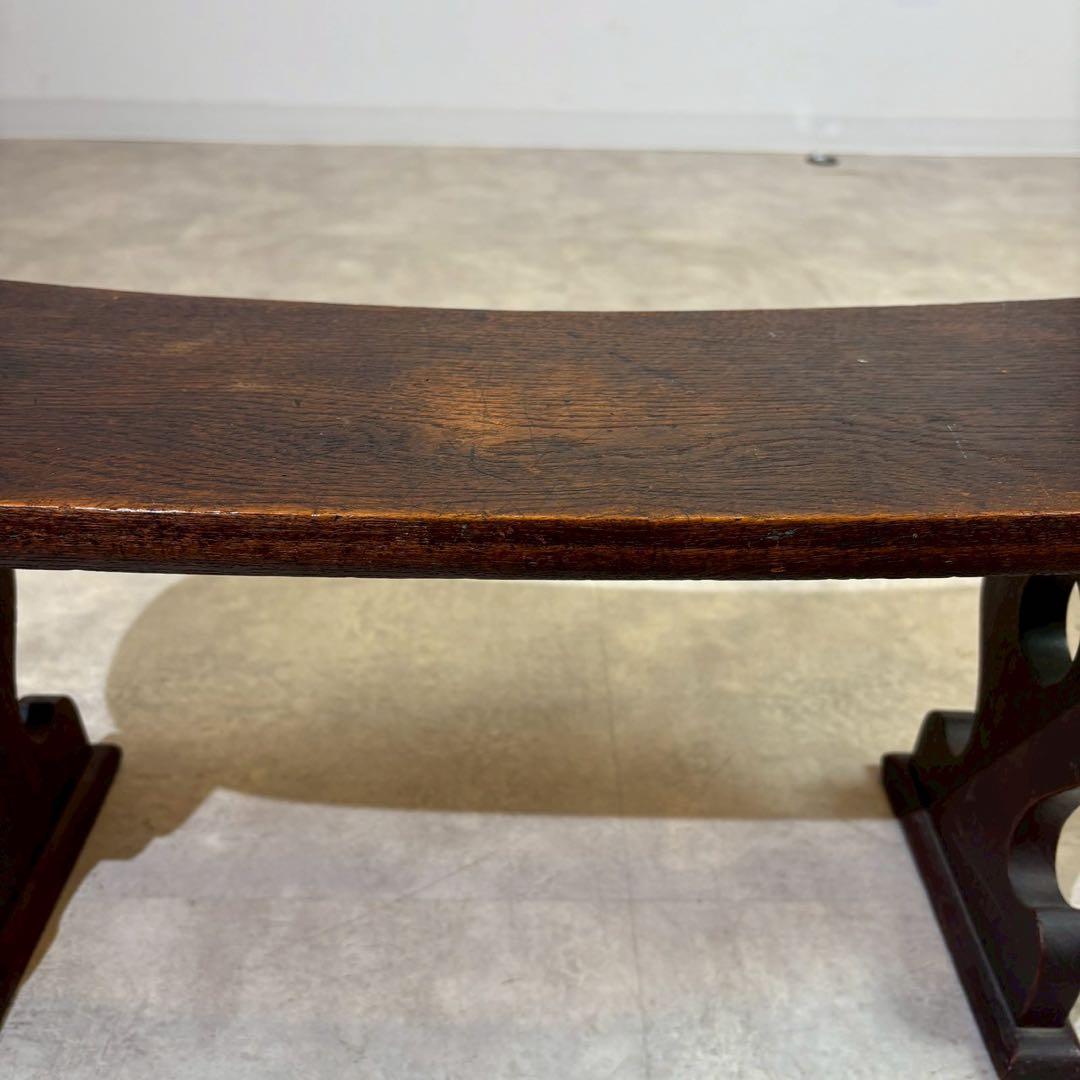 天然木 脇息 時代 木製 肘置 肘掛 将棋 囲碁 料亭 和家具 旧家蔵出