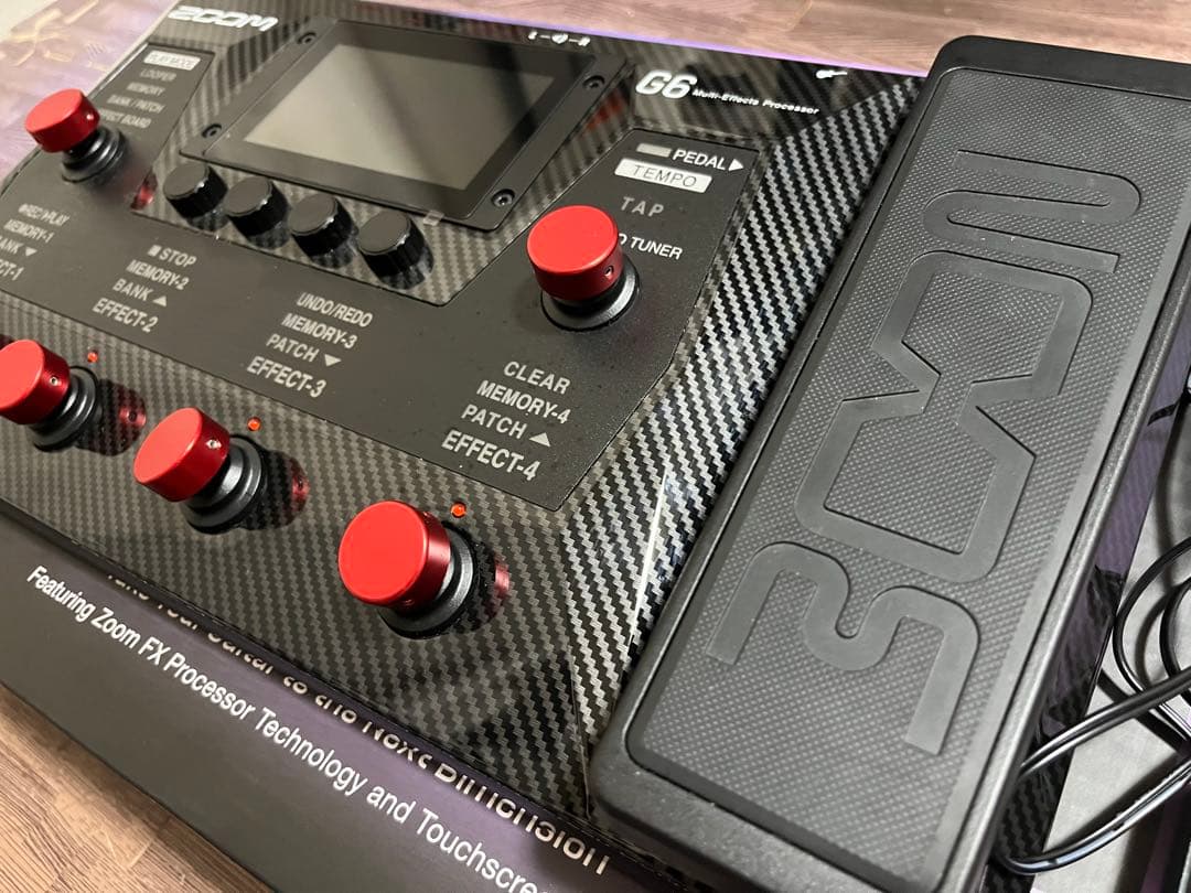 【美品】Zoom G6 マルチエフェクター　スイッチハット　SDカード付属