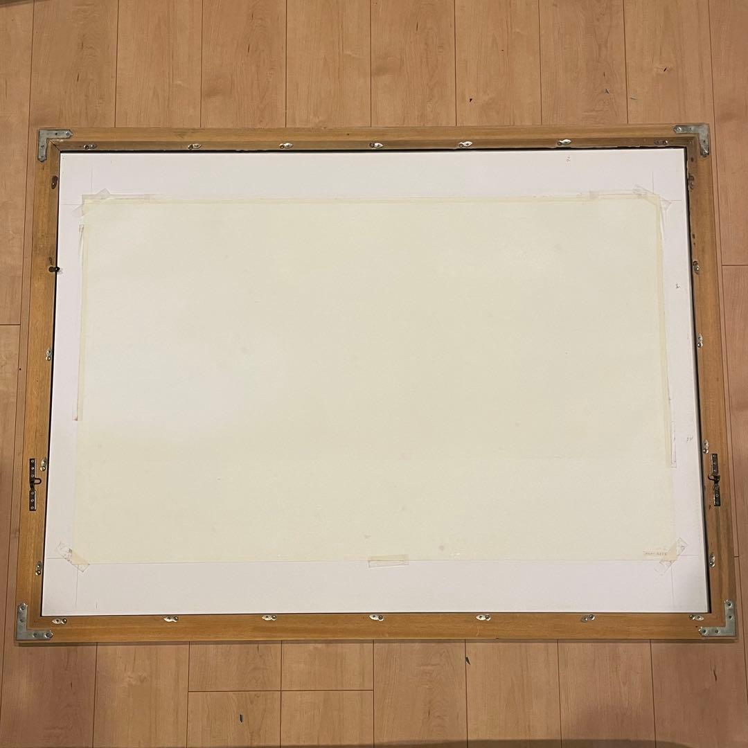 Joan Miro 特大 ビンテージポスター 木製フレーム 絵画 アート