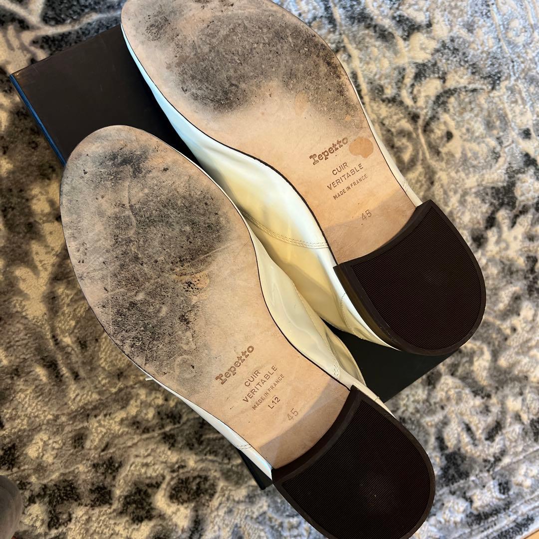C*s様 Repetto エナメル ホワイト ドレスシューズ 45