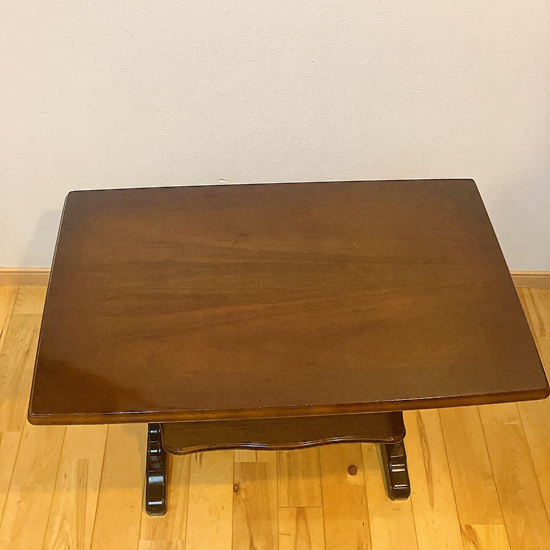 カリモクkarimoku サイドテーブル マガジンラック付 コロニアル 机 花台