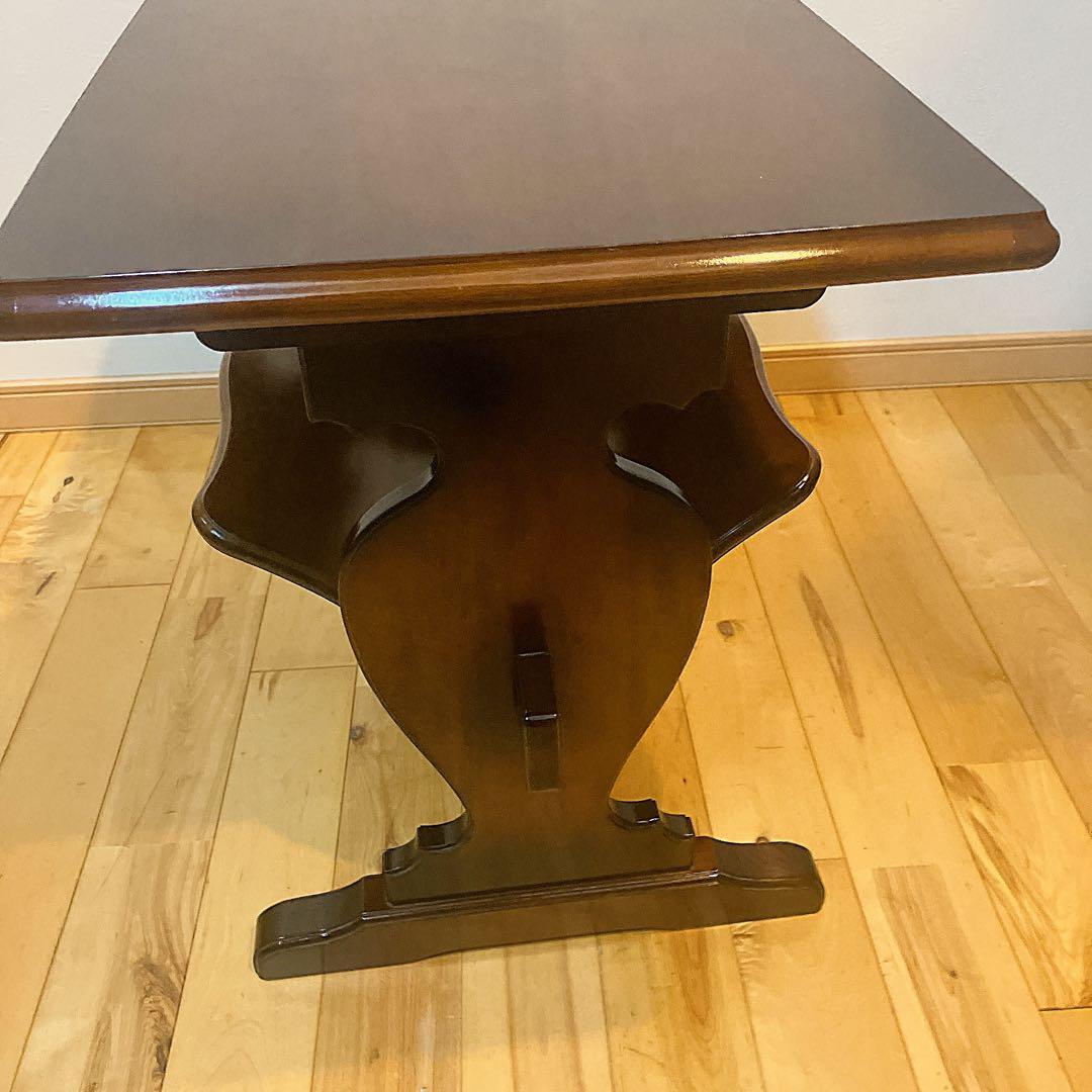 カリモクkarimoku サイドテーブル マガジンラック付 コロニアル 机 花台