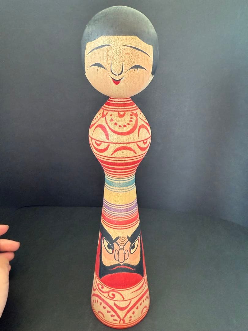 盛秀太郎作 手描き　希少品　盛秀太郎　津軽系　温湯こけし　伝統こけし　日本人形