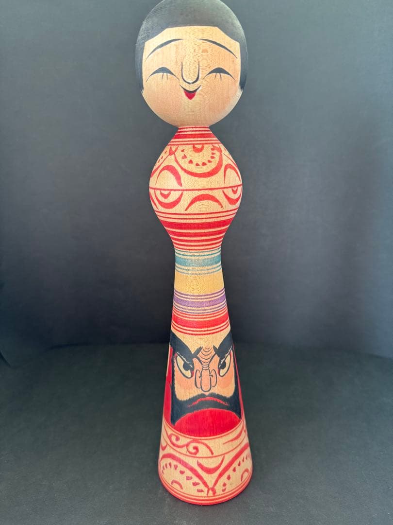 盛秀太郎作 手描き　希少品　盛秀太郎　津軽系　温湯こけし　伝統こけし　日本人形