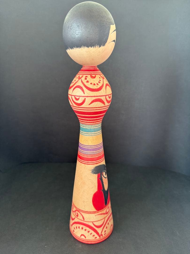 盛秀太郎作 手描き　希少品　盛秀太郎　津軽系　温湯こけし　伝統こけし　日本人形