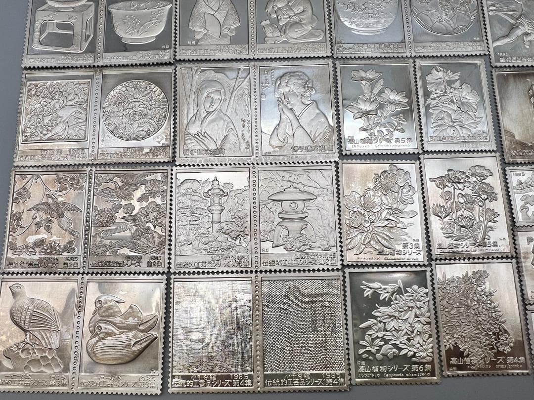 純銀　昭和60年 日本切手特別郵趣 初日カバー 全40シート 2500セット
