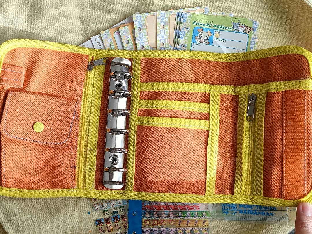 平成レトロ　シール帳　ぷくぷく天然かいらんばん　手帳　リフィル付