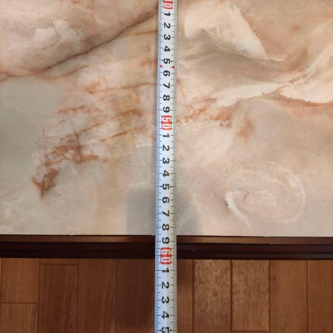 大理石風天板のビンテージテーブル