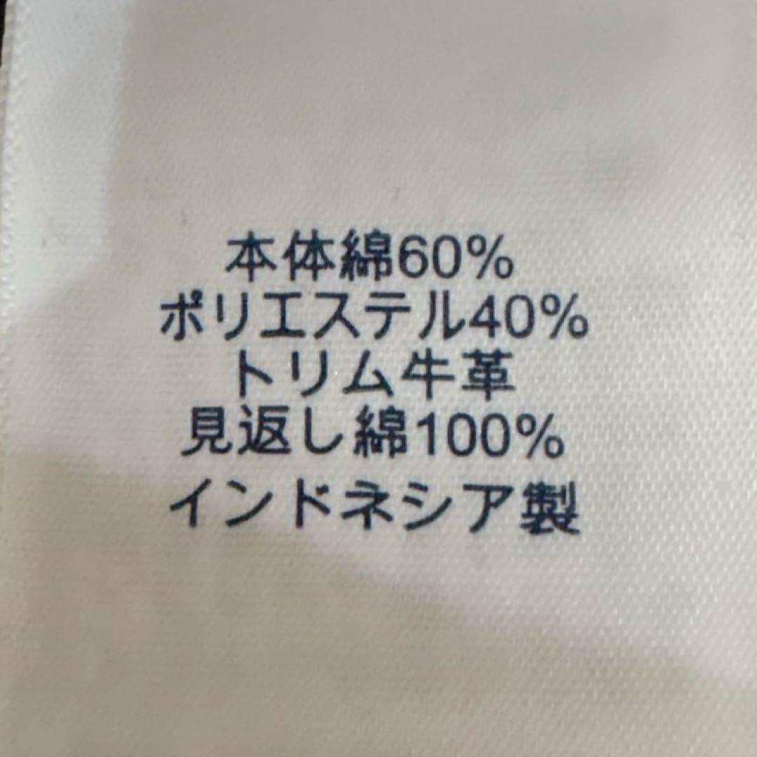 90s✨ランズエンド（XL）フルジップジャケット 本革トリム 裏地チェック灰色