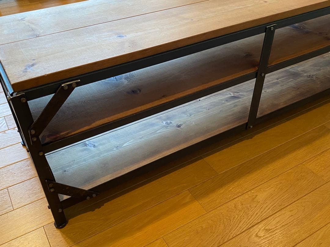 テレビ台　テレビボード　収納棚　アイアン　インダストリアル　アンティーク調