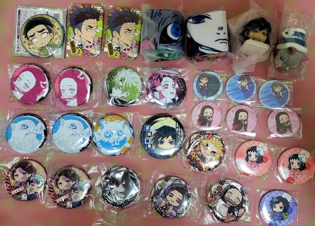 鬼滅の刃 まとめ売り 缶バッジ ラバスト アクスタ タンブラー