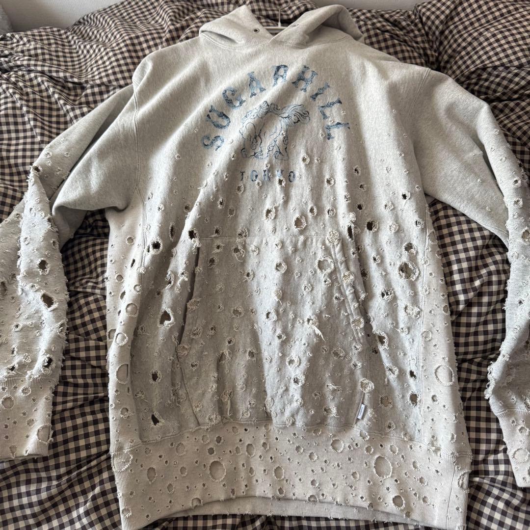 24ss SUGARHILL ダメージパーカー