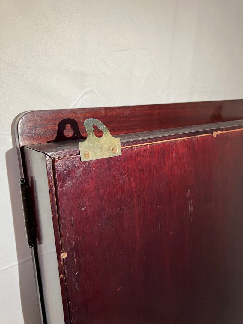 【Y1004】飾り棚 唐木 中国 古美術 アンティーク ビンテージ 鏡 壁掛け