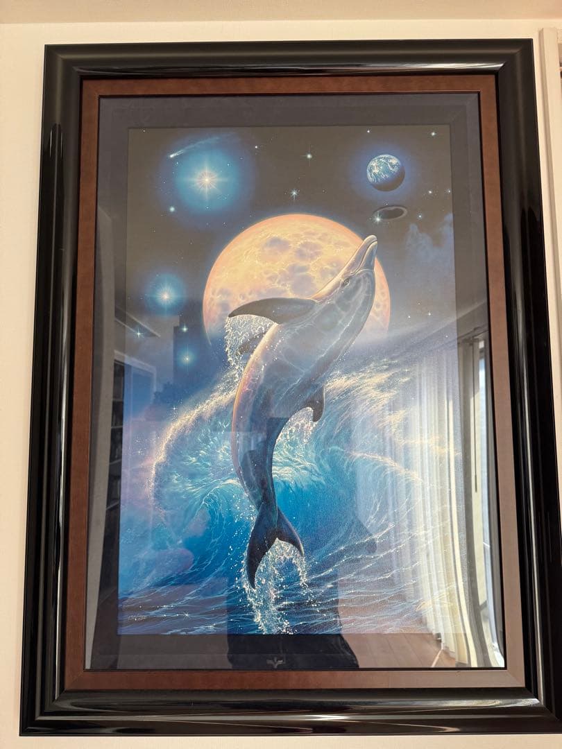 クリスチャンリールラッセン イルカと宇宙の幻想的アート