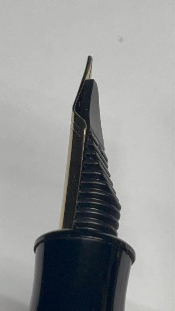 中屋万年筆廃盤バランスコントロールクロロ中字、ノーマルタイプ漆クロロ万年筆細字