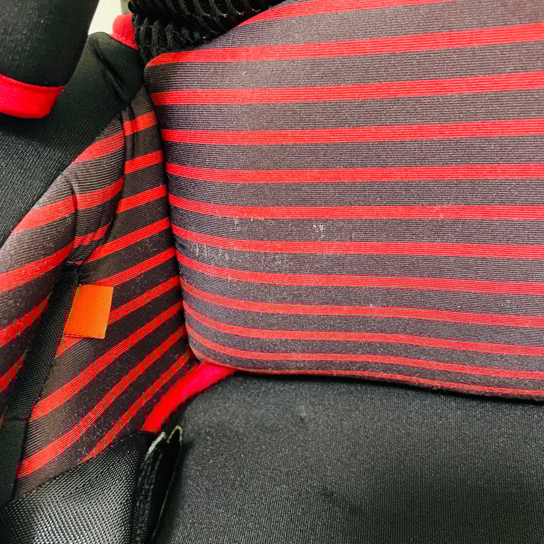 日本育児 トラベルベスト EC FIX ジュニアシート チャイルドシート 赤黒