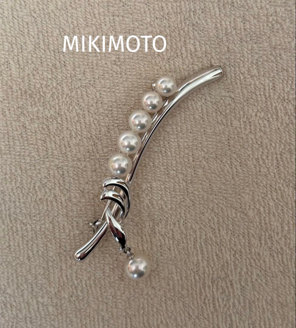 メ*3様 MIKIMOTO ミキモト アコヤ真珠　パール　ブローチ　シルバー　美