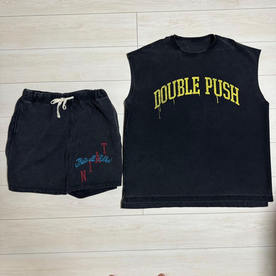 TAIN DOUBLE PUSH セットアップ　グレー　　　タインダブルプッシュ