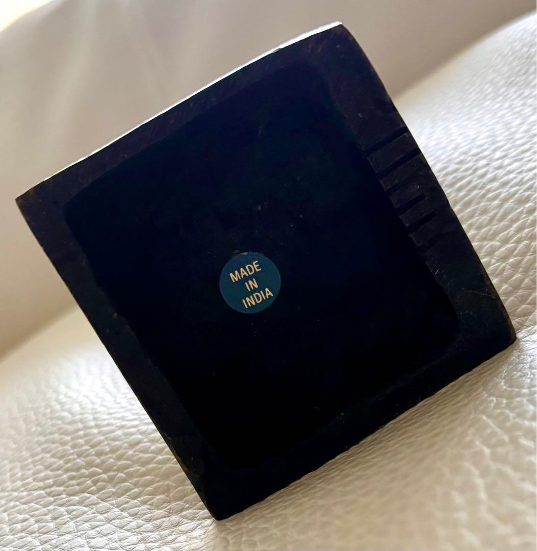 アフリカ部族金属彫刻像／アンティーク品　真鍮オブジェ