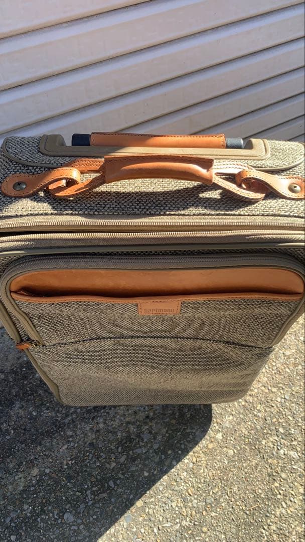 hartmann ツイード/レザー　キャリーケース