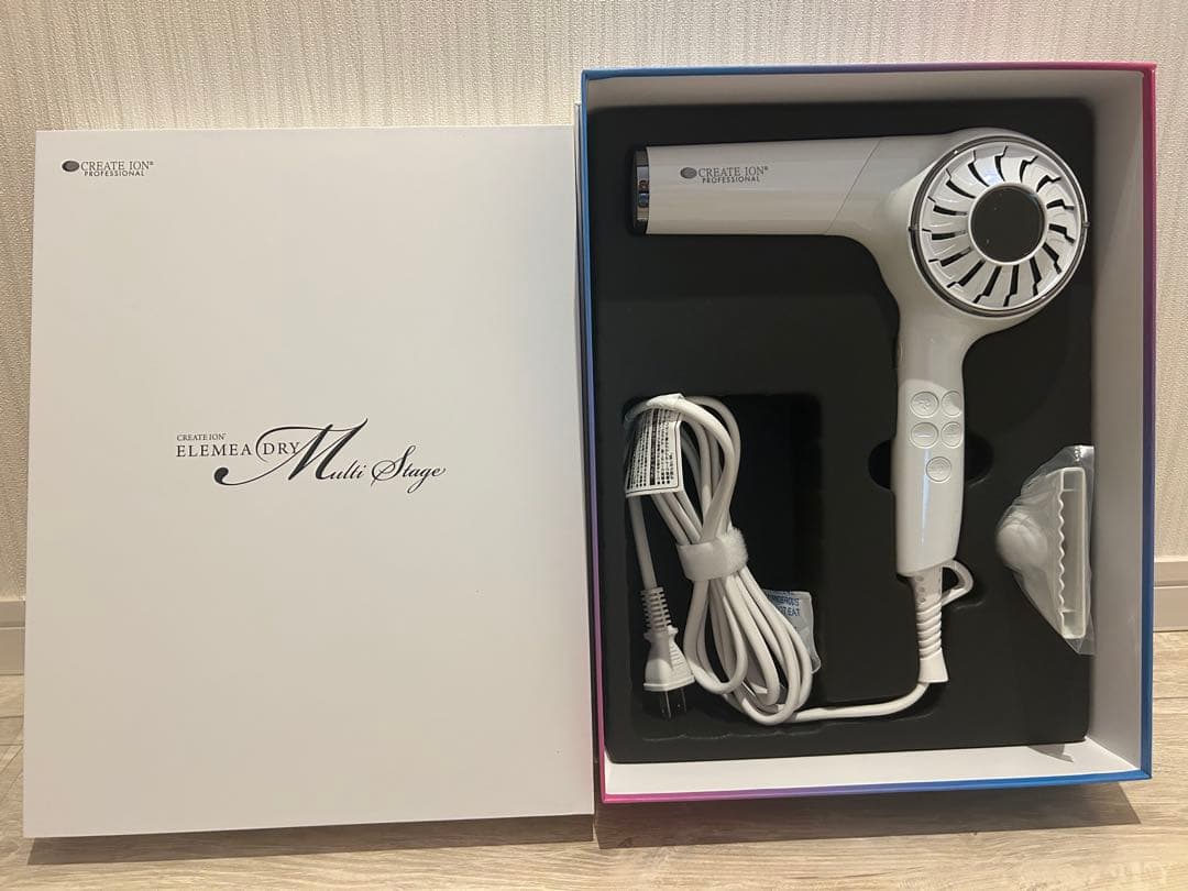 クレイツイオン エレメア ドライ マルチステージ ホワイト ヘアドライヤー