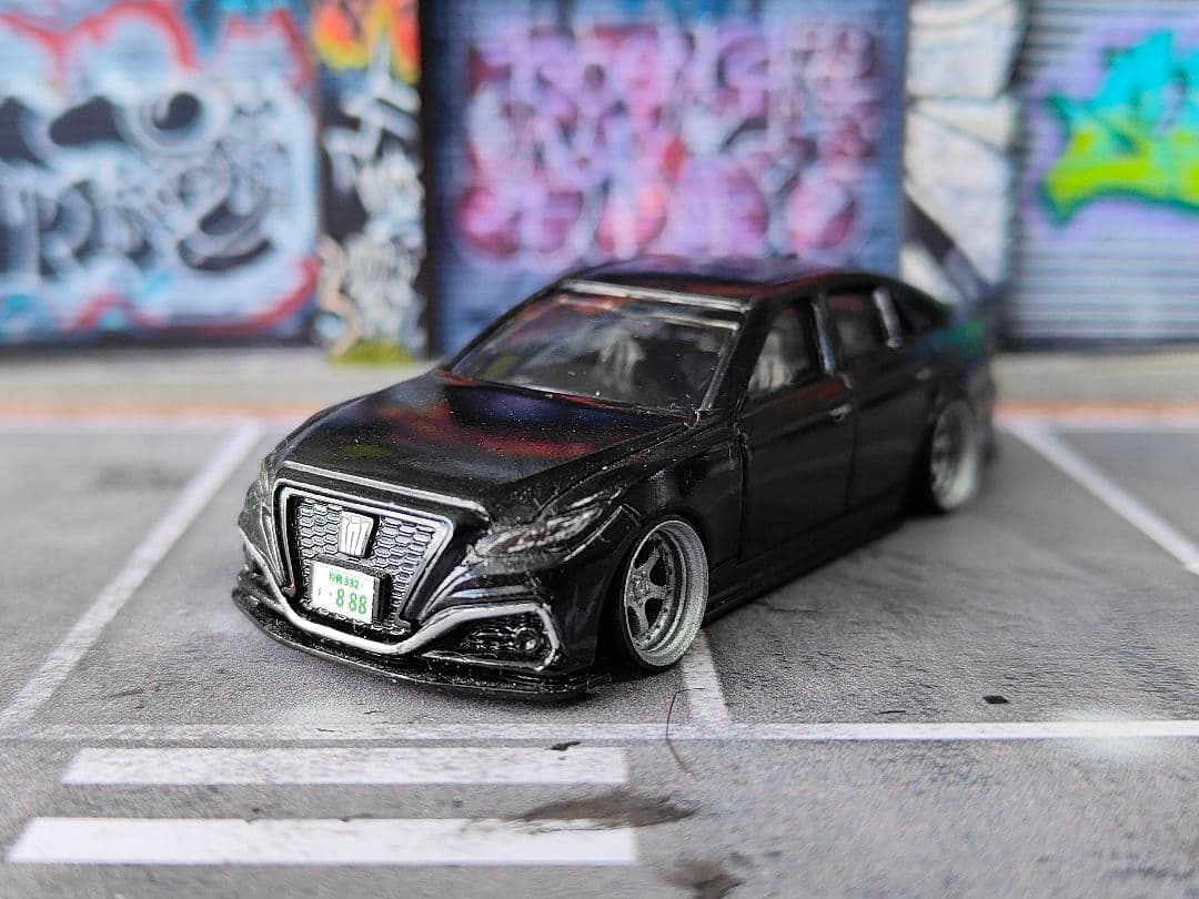トミカ改造 トヨタ 220クラウン VIP仕様 ☆深リム ☆ホットウィール