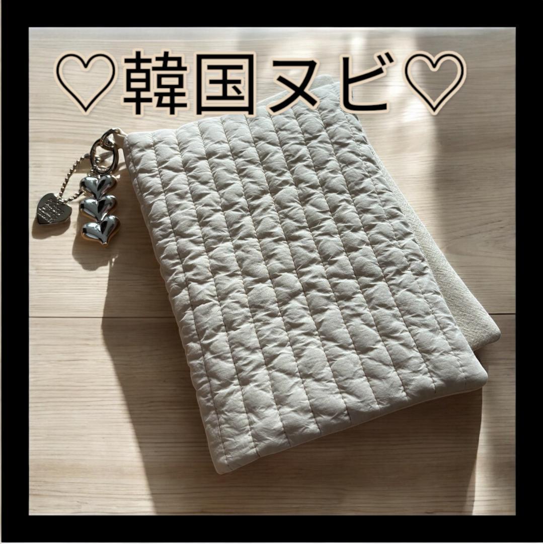 韓国製♡バインダーカバー♡ヌビ◾️クリームホワイト　A6貯金SAVING