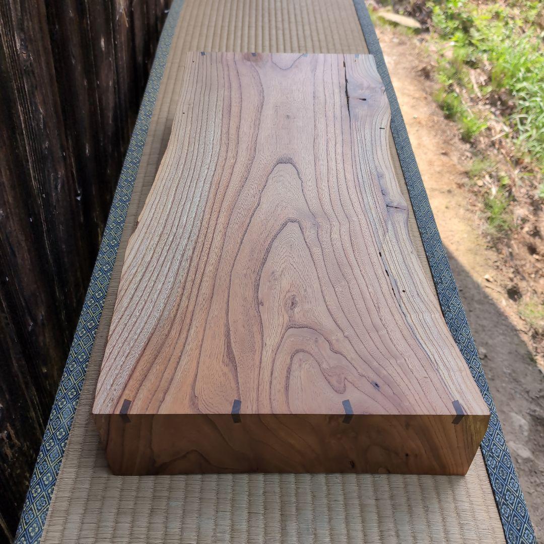 古材リメイク　欅（ケヤキ）のコの字ラック ロータイプ　インテリア　ビンテージ