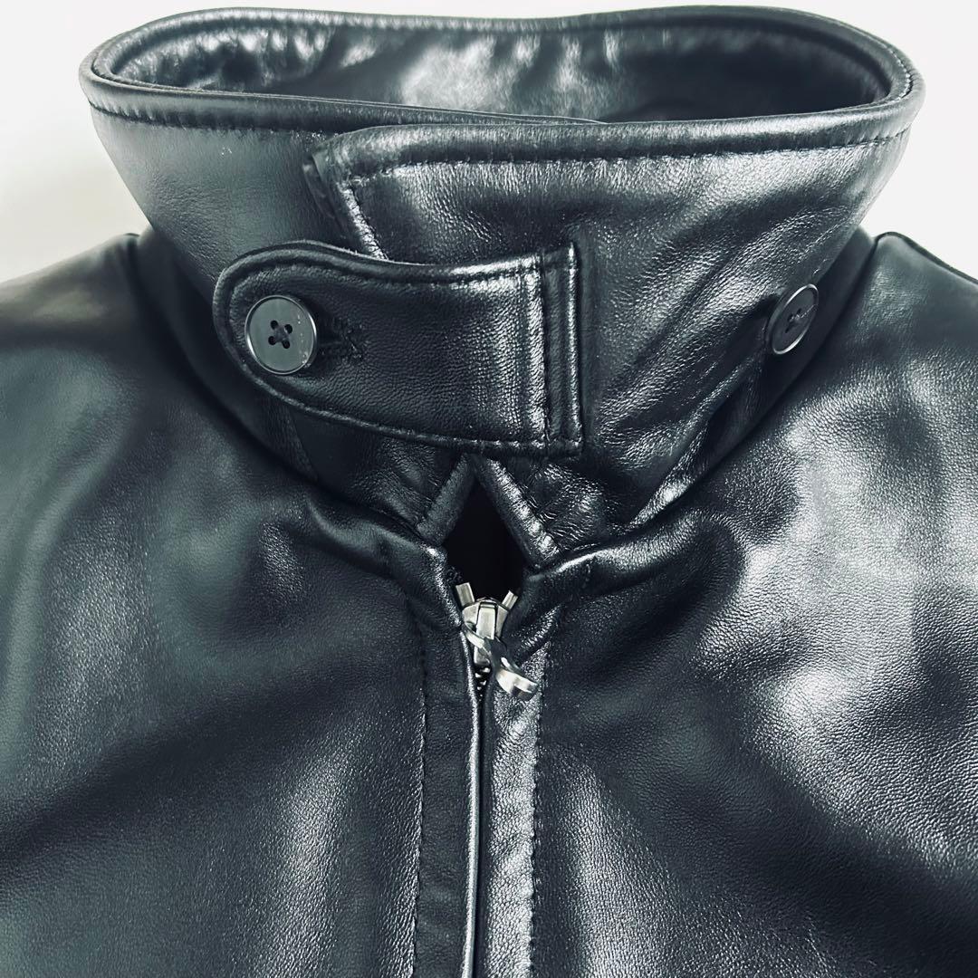 【新品未使用】BEAUTY&YOUTH シープ レザー ジップ ブルゾン L