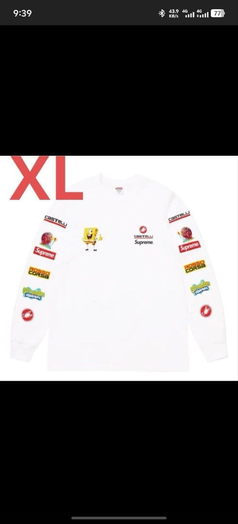 Supreme スパンボブ 長袖Tシャツ XL