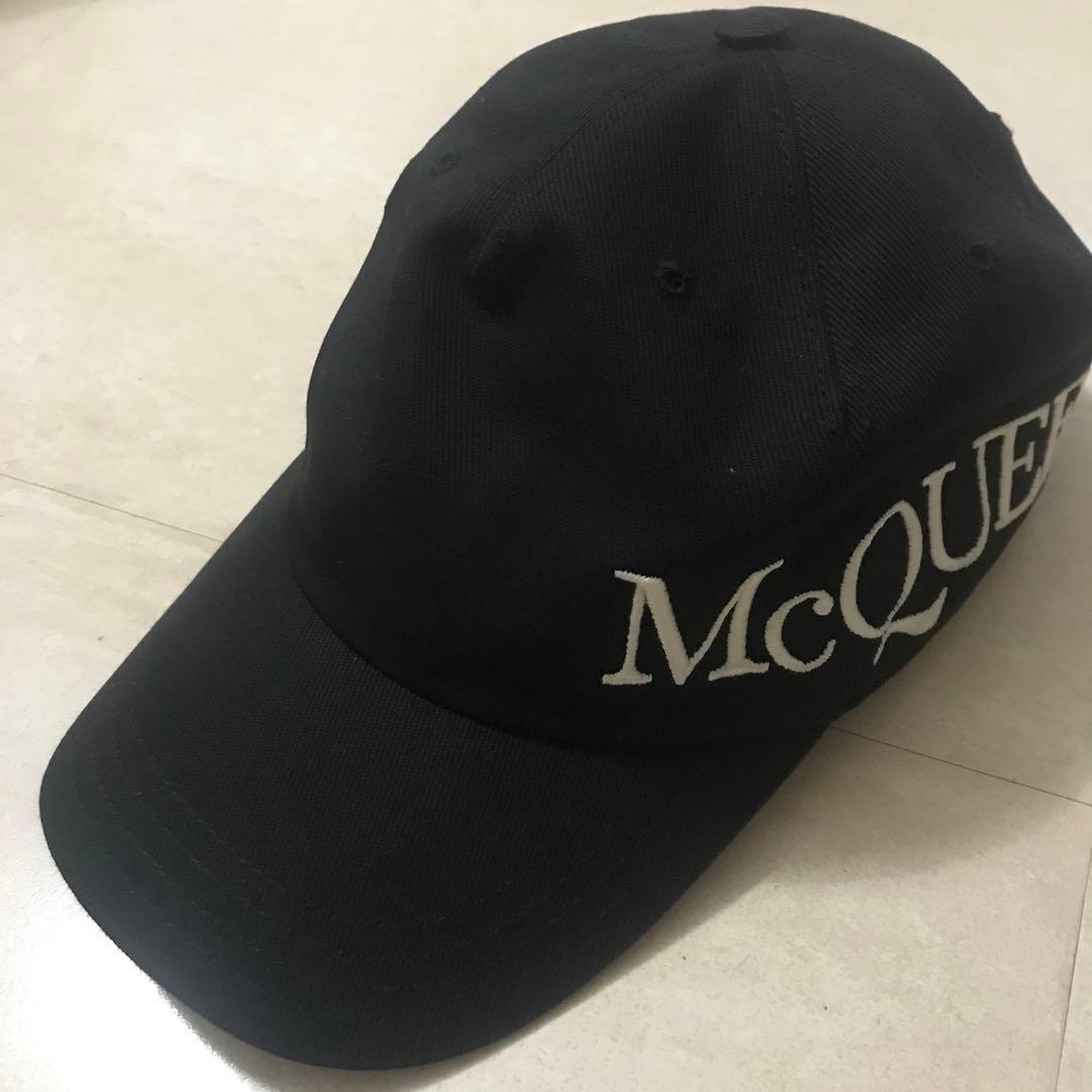美品Alexander McQueen ベースボールキャップ 黒 M
