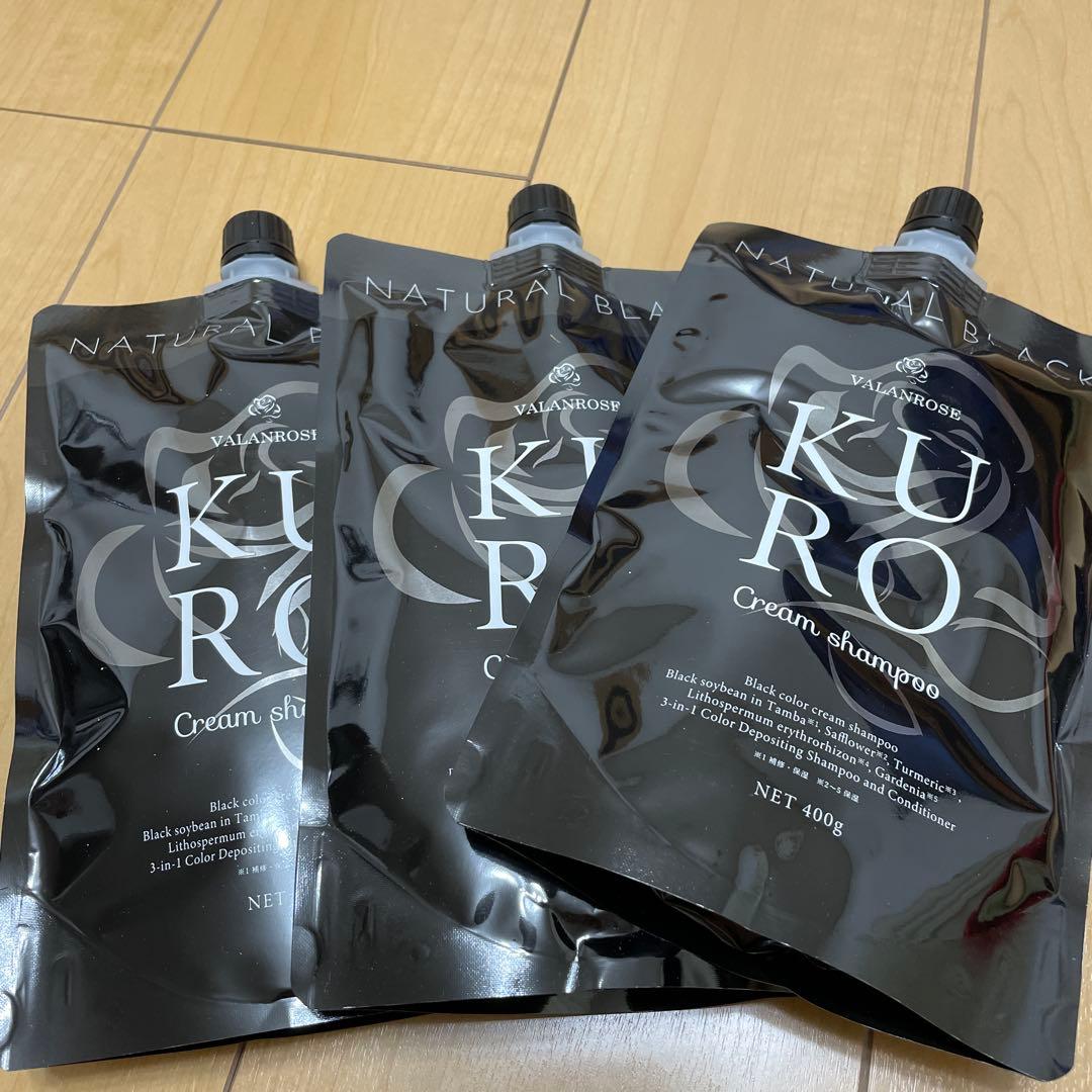 カラーリング・白髪染め VALANROSE KURO Cream shampoo 400g