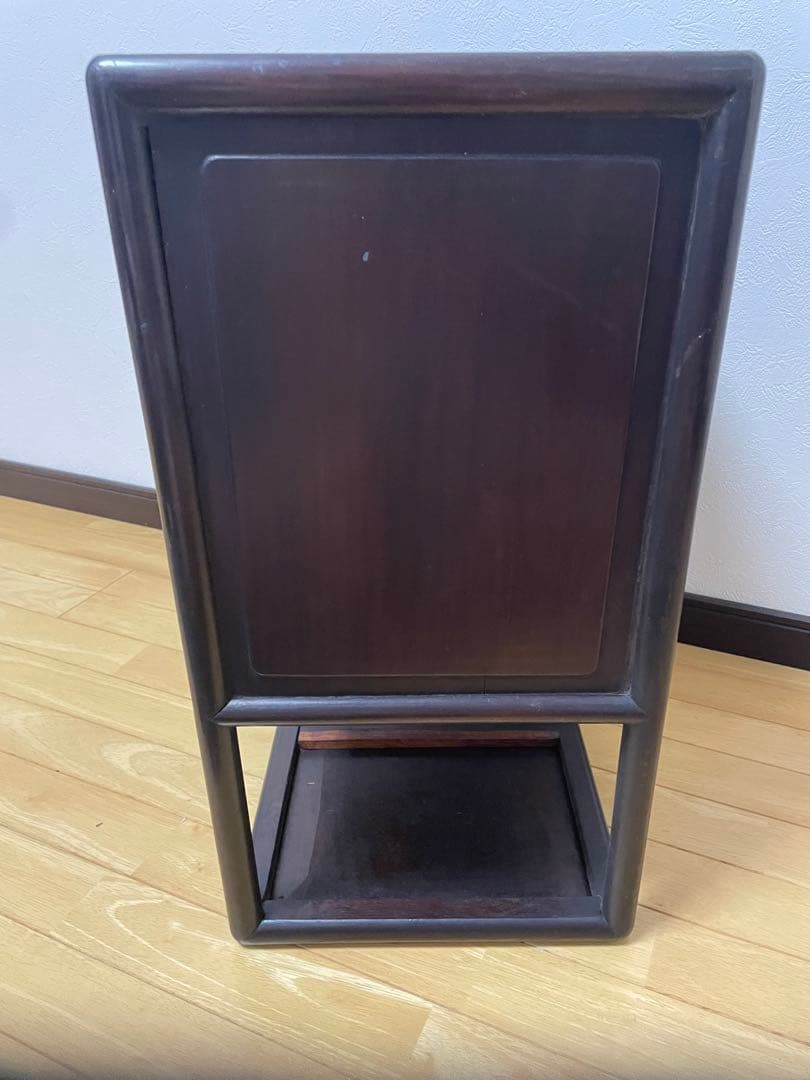 ナ*コ様 木製/漆塗/観音開き/茶箪笥/木工芸/時代/骨董/古美術/茶道/中国/